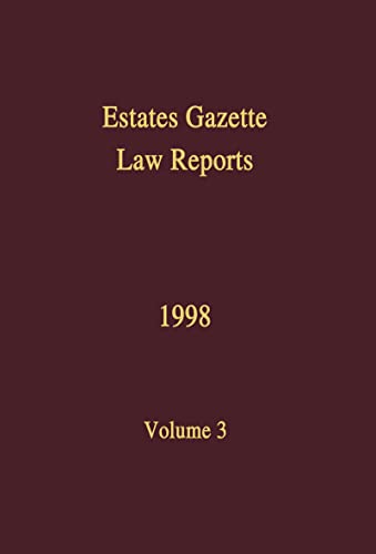 Imagen de archivo de EGLR 1998 (Estates Gazette Law Reports) a la venta por Phatpocket Limited