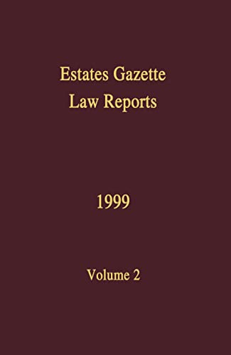 Imagen de archivo de EGLR 1999 (Estates Gazette Law Reports) a la venta por Phatpocket Limited