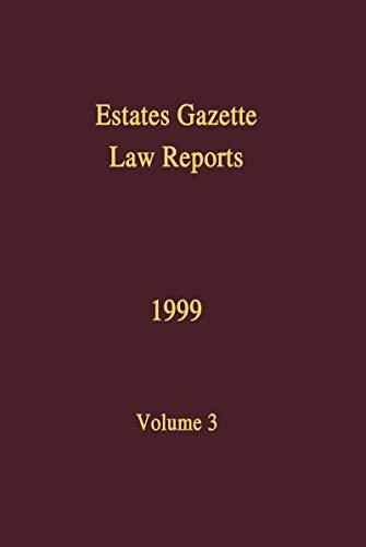 Imagen de archivo de EGLR 1999 (Estates Gazette Law Reports) a la venta por Phatpocket Limited