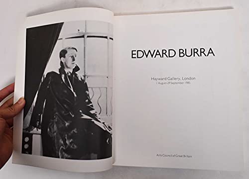 Stock image for Edward Burra: Hayward Gallery, London, 1 August-29 September 1985 for sale by WorldofBooks