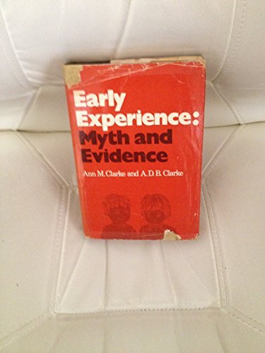 Stock image for Early experience: Myth and evidence for sale by ThriftBooks-Dallas