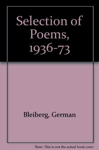 Selección de poemas 1936-73