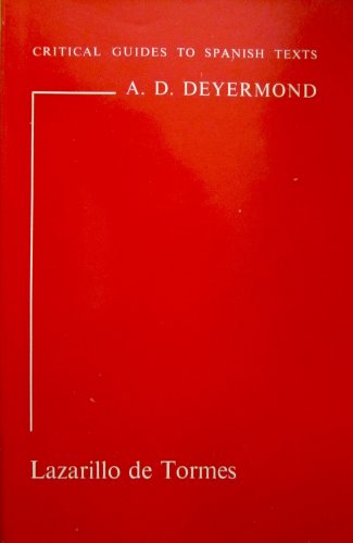 9780729300131: "Lazarillo de Tormes" (Critical Guides to Spanish Texts S.)