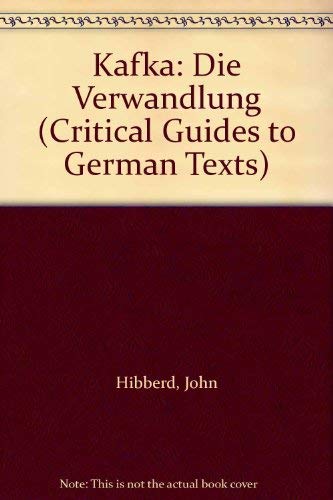 Imagen de archivo de Kafka: "Die Verwandlung": 3 (Critical Guides to German Texts) a la venta por WorldofBooks