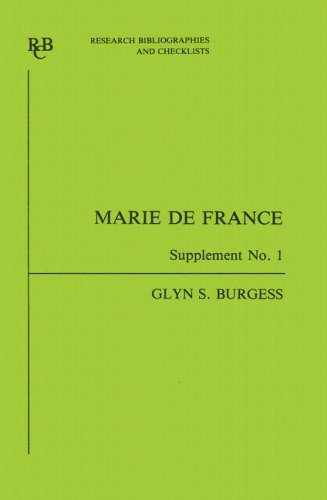 9780729302449: Marie de France: an analytical bibliography Supplement No 1 (21)