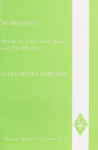 Imagen de archivo de Durenmatt: "Besuch der Alten Dame" and "Die Physiker" (Critical Guides to German Texts) a la venta por Brit Books
