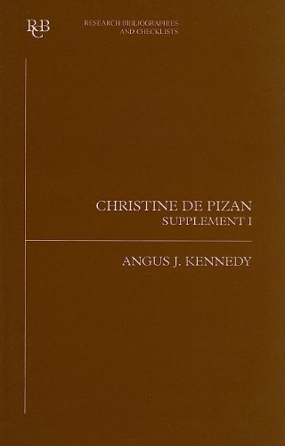 Christine de Pizan : A Bibliographical Guide: Supplement 1