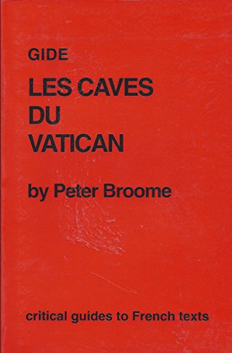 Stock image for Gide: Les Caves du Vatican (Critical Guides to French Texts) for sale by Wonder Book