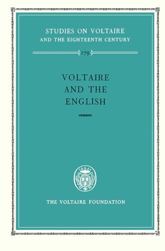 9780729401203: Voltaire and the English: 179 (Oxford University Studies in the Enlightenment)