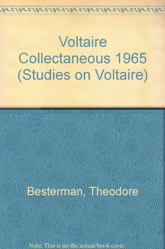 9780729401456: Voltaire Collectaneous