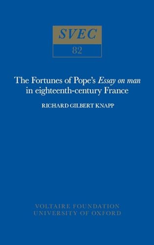 9780729401746: Fortunes of Pope's Essay on Man in 18th-century France