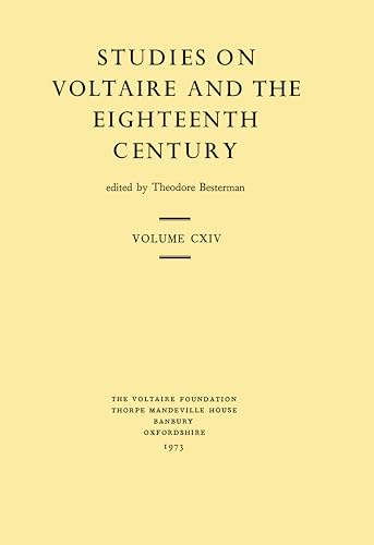 Imagen de archivo de MiscellanyMlanges 114 Oxford University Studies in the Enlightenment a la venta por PBShop.store UK