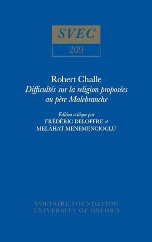 9780729402897: Difficults Sur La Religion Proposes Au Pre Malebranche: Edition Critique D'aprs Un Manuscrit Indit: 209