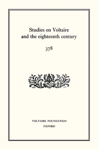 Imagen de archivo de Studies on Voltaire and the Eighteenth Century 378 a la venta por Blackwell's