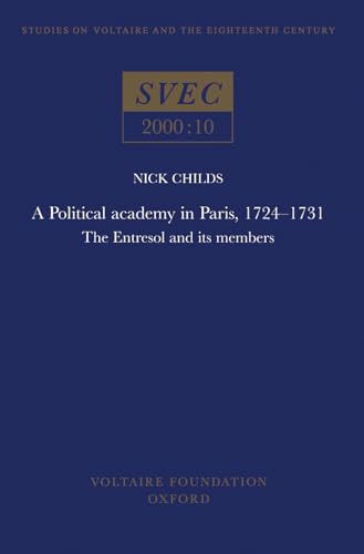 9780729407366: A Political academy in Paris, 1724-1731