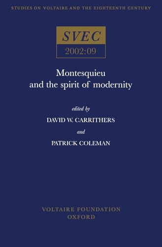 Stock image for Montesquieu and the Spirit of Modernity for sale by Blackwell's