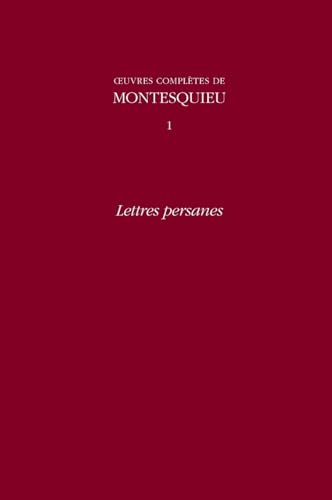 9780729408219: Oeuvres compltes de Montesquieu T1