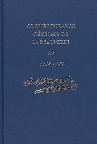 Beispielbild fr Janvier 1764 - Decembre 1766 -Language: french zum Verkauf von GreatBookPricesUK