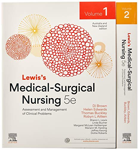9780729544153: Lewis's Medical-Surgical Nursing: Assessment and Management of Clinical Problems, 2-Volume Set, 5th ANZ Edition: Includes Elsevier Adaptive Quizzing for Medical Surgical Nursing, ANZ 5e