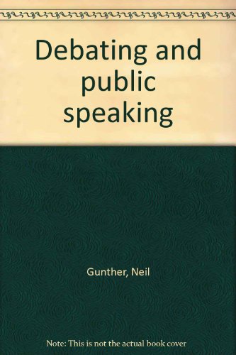 Stock image for Debating and public speaking for sale by Stephen White Books