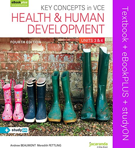 9780730322191: Key Concepts in Vce Health and Human Development Units 3&4 4e & Ebookplus (Key Concepts in Health and Human Development Series)