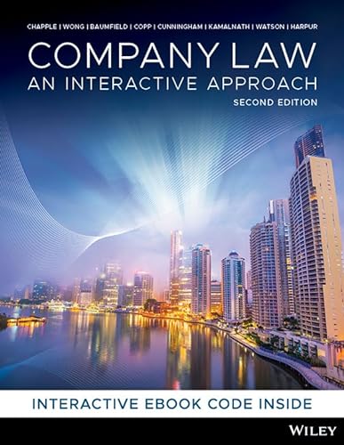 Beispielbild fr Company Law: An Interactive Approach, 2nd Edition zum Verkauf von Kennys Bookshop and Art Galleries Ltd.