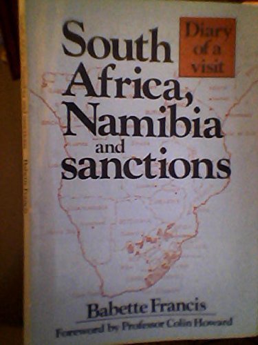 Imagen de archivo de South Africa, Namibia and sanctions (Diary of a visit) a la venta por Solomon's Mine Books