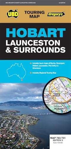 Beispielbild fr Hobart Launceston & Surrounds Map 780/781 3rd ed (Folded) zum Verkauf von Grand Eagle Retail