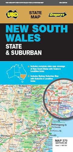 Stock image for New South Wales State & Suburban Map 270 29th Ed Twenty-ninth Edition for sale by GreatBookPrices