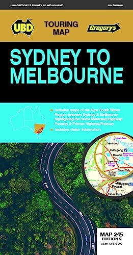 Beispielbild fr Sydney to Melbourne Map 245 9th ed (Folded) zum Verkauf von Grand Eagle Retail