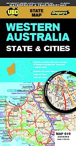 Beispielbild fr Western Australia State & Cities Map 619 9th ed waterproof (Folded) zum Verkauf von Grand Eagle Retail