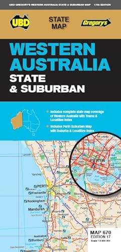Beispielbild fr Western Australia State & Suburban Map 670 17th ed (Folded) zum Verkauf von Grand Eagle Retail
