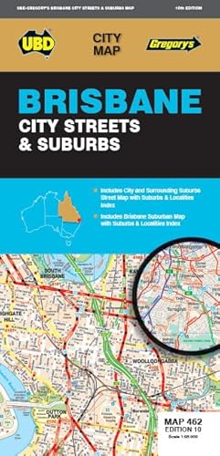 Beispielbild fr Brisbane City Streets & Suburbs Map 462 10th ed (Folded) zum Verkauf von Grand Eagle Retail