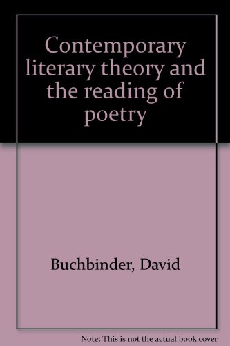 Beispielbild fr Contemporary Literary Theory and the Reading of Poetry zum Verkauf von Anybook.com