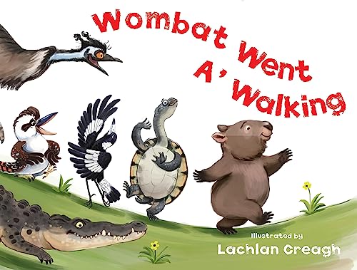 9780734413826: Wombat Went A' Walking [Board book]