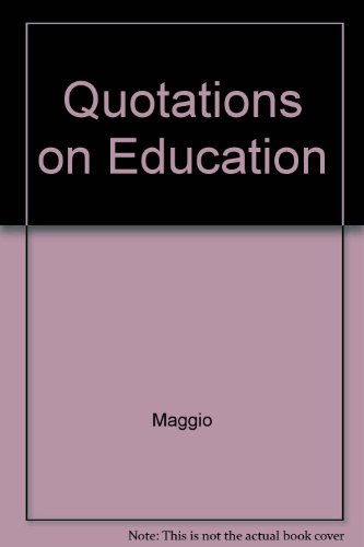 9780735201729: Quotations on Education