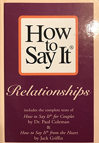 Stock image for The Big Book of How to Say It : Relationships for sale by Better World Books
