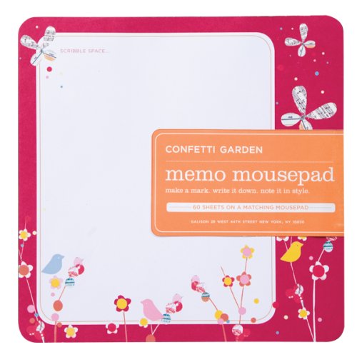 Confetti Garden Memo Mousepad (9780735321199) by Galison