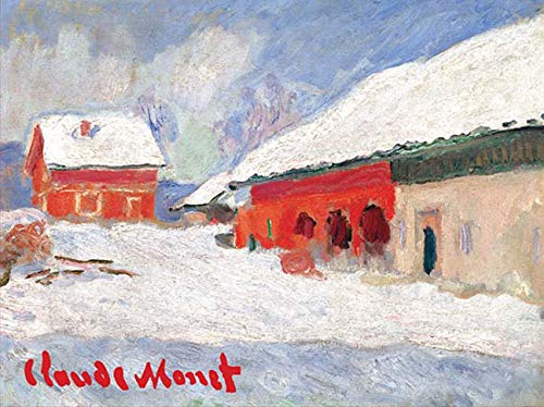 9780735325463: Monet Red Barns in Norway Boxed Holiday Full Notecards