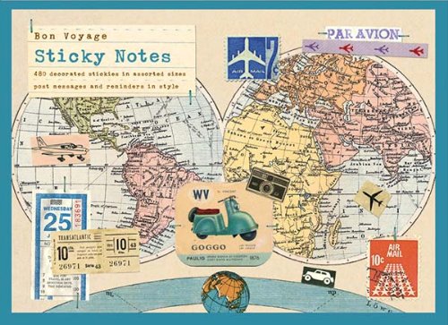 Stock image for Galison Bon Voyage Sticky Notes, Multi-color (29843) for sale by Ebooksweb
