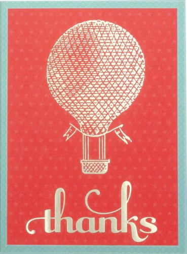 Beispielbild fr Galison Hot Air Balloon Foil Thank You Notes zum Verkauf von HPB-Blue