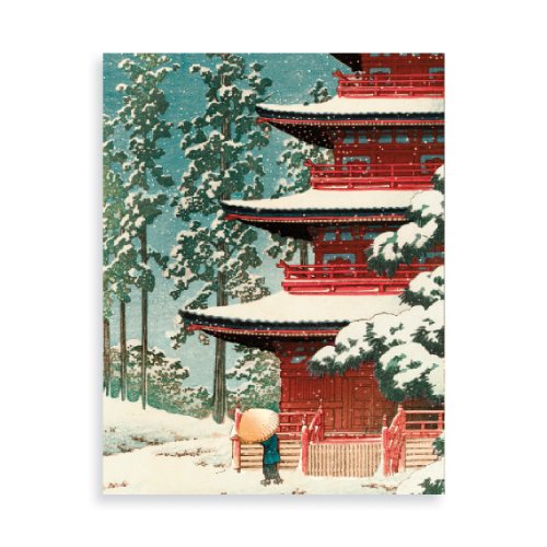 Hasui Temple Boxed Draw Holiday Notecards (9780735334533) by Bridgeman Art Library