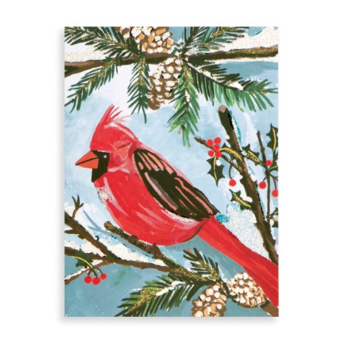 Stock image for Red Cardinal Holiday Glitz for sale by Books From California