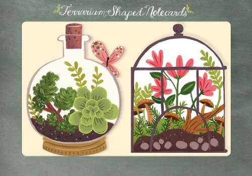 9780735336162: Shaped Notecards: Terrarium