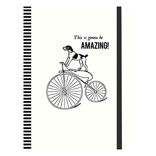 Stock image for Vintage Prints Cycling Dog - 'This is Gonna be amazing' ~ Journal for sale by BookEnds Bookstore & Curiosities