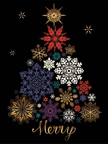 Stock image for Festive Snow Tree Large Embellished Holiday Notecards Christmas Cards for sale by PBShop.store US