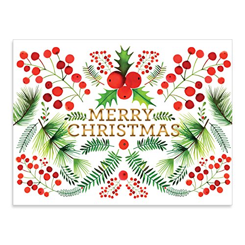 Imagen de archivo de Berry Botanical Large Embellished Holiday Notecards a la venta por Revaluation Books