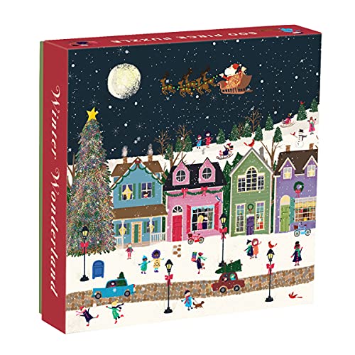 Stock image for Galison Winter Wonderland 500 Piece Jigsaw Puzzle for Adults and Families, Winter Puzzle with Holiday Themes for sale by Ergodebooks
