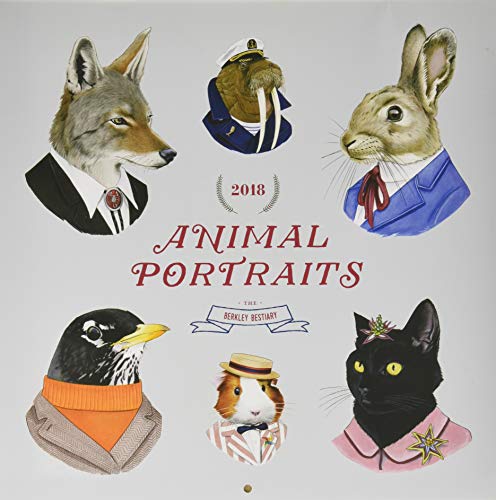 Stock image for Berkley Bestiary Animal Portrait 2018 Wall Calendar for sale by Bookoutlet1