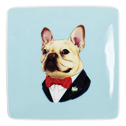 Stock image for Berkley Bestiary Frenchie Portrait Square Porcelain Tray for sale by Ebooksweb